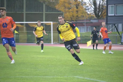 Leonardo Rossi kan møte gamle lagkamerater allerede i serieåpningen mandag 2. påskedag – og innrømmer at han vil feire hvis han scorer mot Moss. Foto: Christian Thuesen